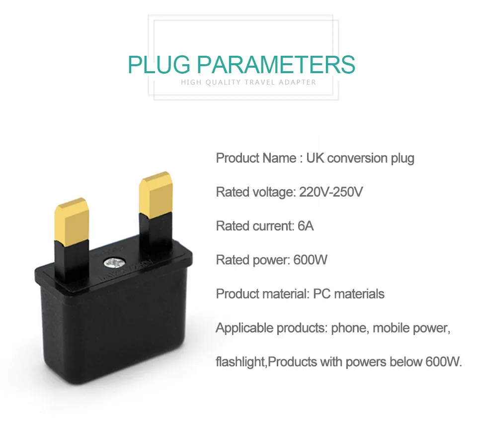 Universal EU US to UK AC Power Socket Plug Travel Wall Charger Outlet Adapter Converter 2 Socket Input Pin For Phone Charging (7)