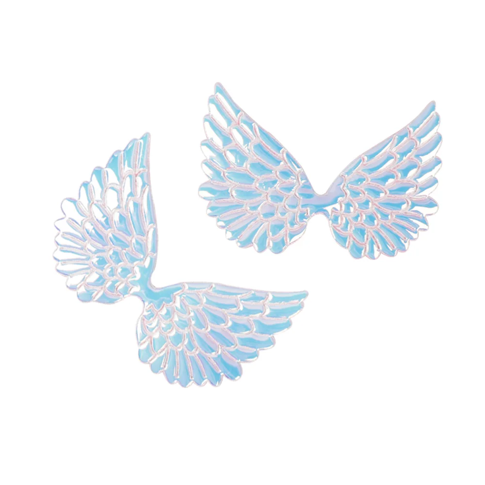 10 шт./пакет 95 мм ангела нашивки крылья на одной стороне радужные Фея Амур крыла аппликации патчи для DIY Детские Headwere аксессуары - Цвет: wing
