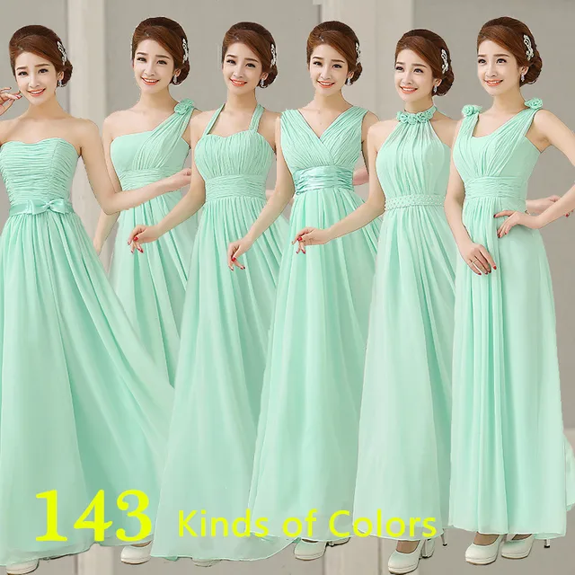 Mint Bridesmaid Dresses To Party Long Formal Chiffon Light Mint Bridesmaid Dresses To Party Long Formal Chiffon Light Green Prom Vestidos Dama De