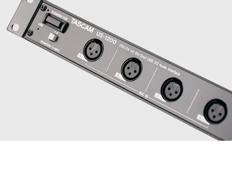 TASCAM US-1200 6-In/2-Out Rack-Mount аудио интерфейс многоканальный Профессиональный USB звуковая карта