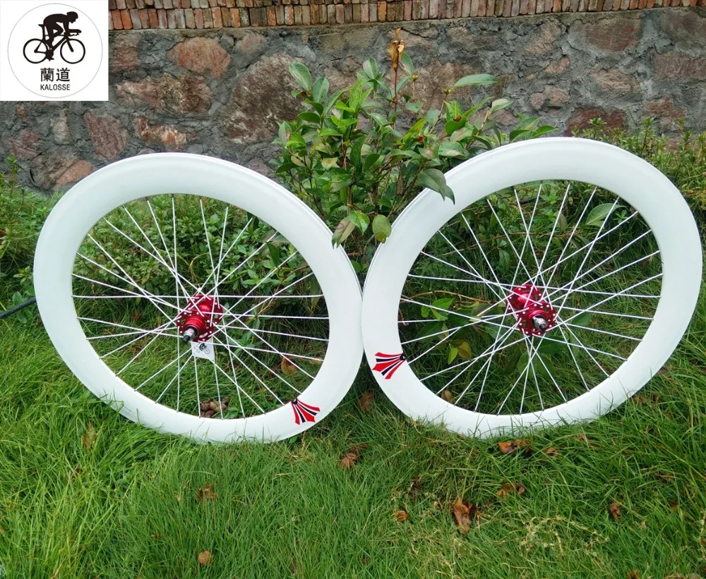 Kalosse 700C*23 Fixed gear Bicycle wheels aluminum alloy Wheels for