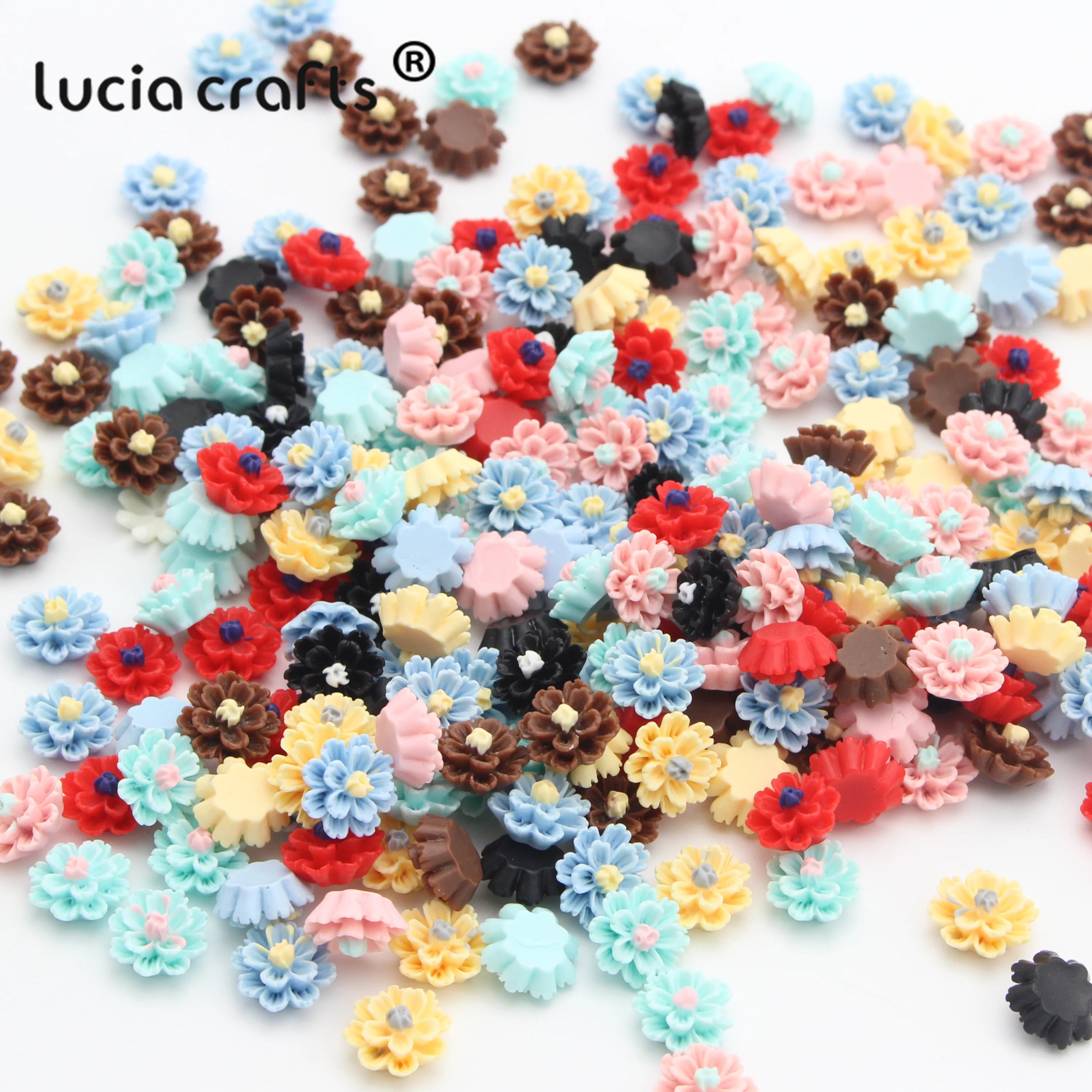 Resin Roses Flat Back Embellishment Accessories Mulity Style New High quality