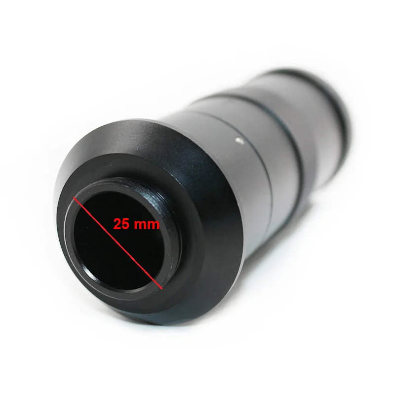 100X Industrial Microscope Optical Lens C-mount Zoom Monocular Lens Eyepiece for USB Industrial Camera Zoom Ratio 15:1