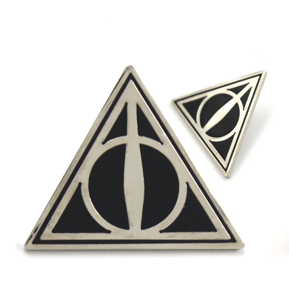 Harri Potter Deathly Hallows Hogwarts Head Boy Head Girl Metal Badge Pin Brooch Chest Button Ornament Cosplay Collection Gift