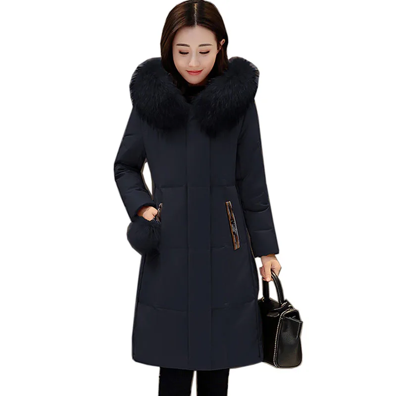 high quality women Thick Slim Winter White duck down coats Women Down jacket Fashion temperament Hooded Female Down jacket