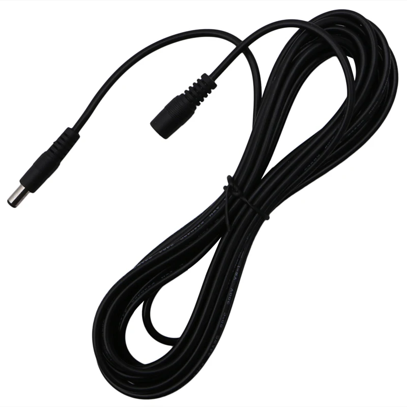 

OOTDTY 5.5mm x2.1mm Female To Male Adapter DC Power Extension Cord Lead Connector Cable