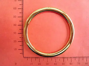 

2 inch Zinc alloy Light gold Ring for Bag belts,garment,bag parts, hardware accessories Handbag solid Ring Buckle belt parts