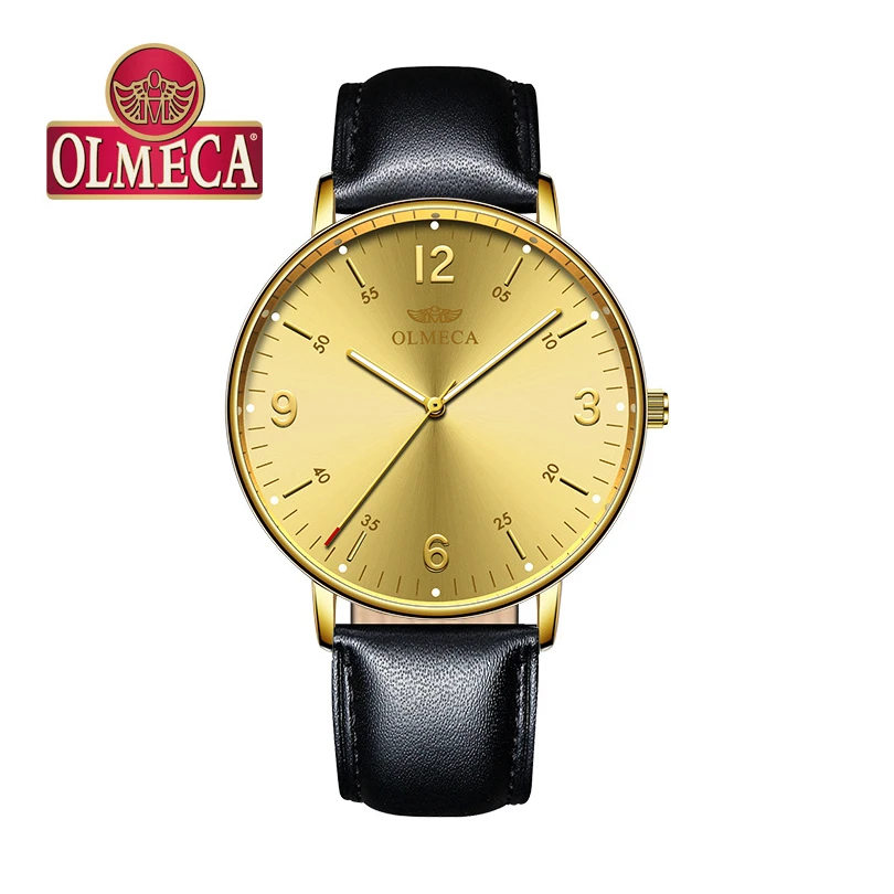 Мужские s часы ультра-тонкие роскошные брендовые Olmeca мужские деловые простые из