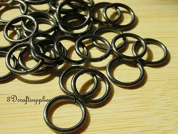 

metal O rings O-ring purse ring connector gunmetal 10mm 3/8 inch 30pcs i27