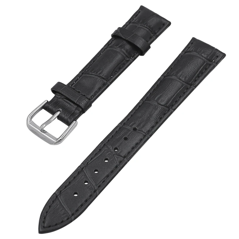 High quality Waterproof Black Genuine Leather Watch Band Cow Stainless Steel 20MM Leather Watch Strap Brown with Black Buckle High quality Waterproof Black Genuine Leather Watch Band Cow Stainless Steel 20MM Leather Watch Strap Brown with Black Buckle