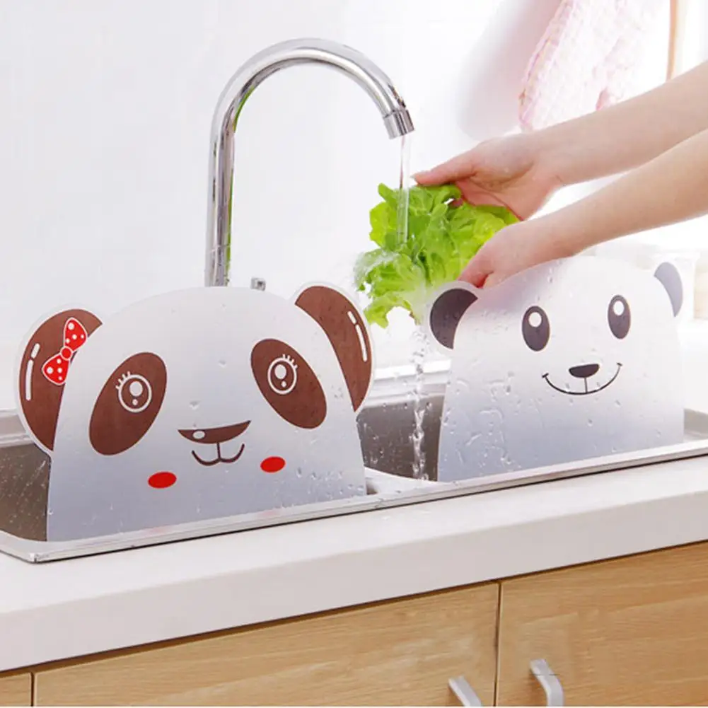 

Cartoon Panda Suction Cups Splashing Water Baffle Sink Water Splash Pool Impermeable Baffle Plate Kitchen Supplies Tools