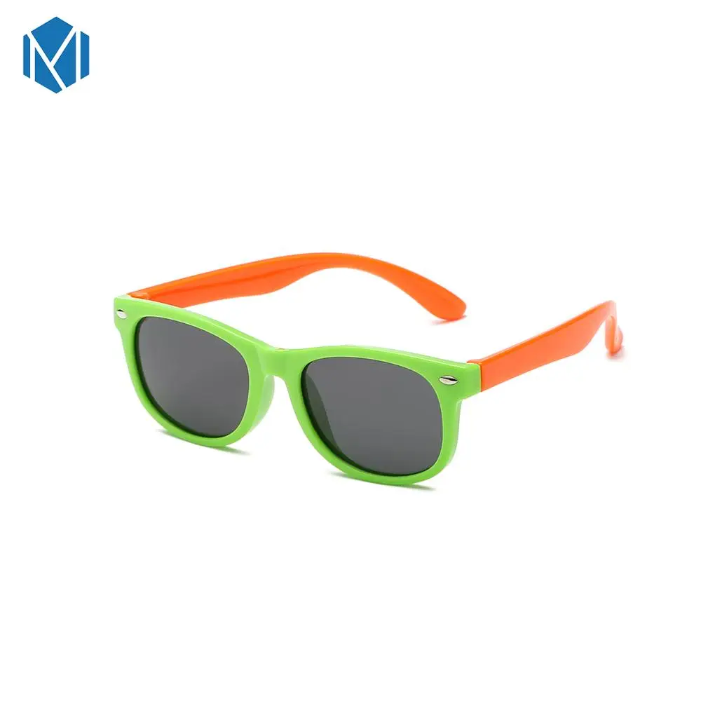 Новая модная детская одежда кремнезема солнцезащитные очки мягкого действия из алюминиево-магниевого сплава квадратный мальчики очки для детей в возрасте от года до UV400 солнцезащитные очки gafas de sol mujer - Цвет линз: J