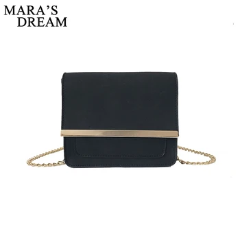 

Mara's Dream 2018 Mini Casual Small Messenger Flap Bags New Women Handbag Solid Color Hasp Clutch Ladies Party Shoulder Bags