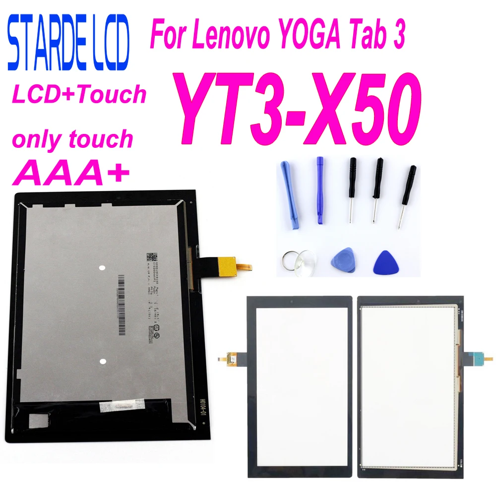 STARDE Замена ЖК-дисплей 10,1 дюймов для lenovo YOGA Tab 3 YT3-X50 YT3-X50F YT3-X50M ЖК-дисплей Дисплей Сенсорный экран дигитайзер в сборе