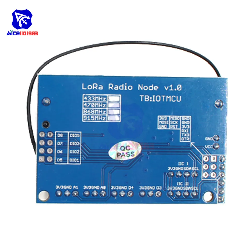 RoLa SX1278 радио узел v1.0/v2.0 433 МГц/868 МГц/915 МГц ATmega328P RFM98 2,4G беспроводной модуль расширения спектра антенна для Arduino