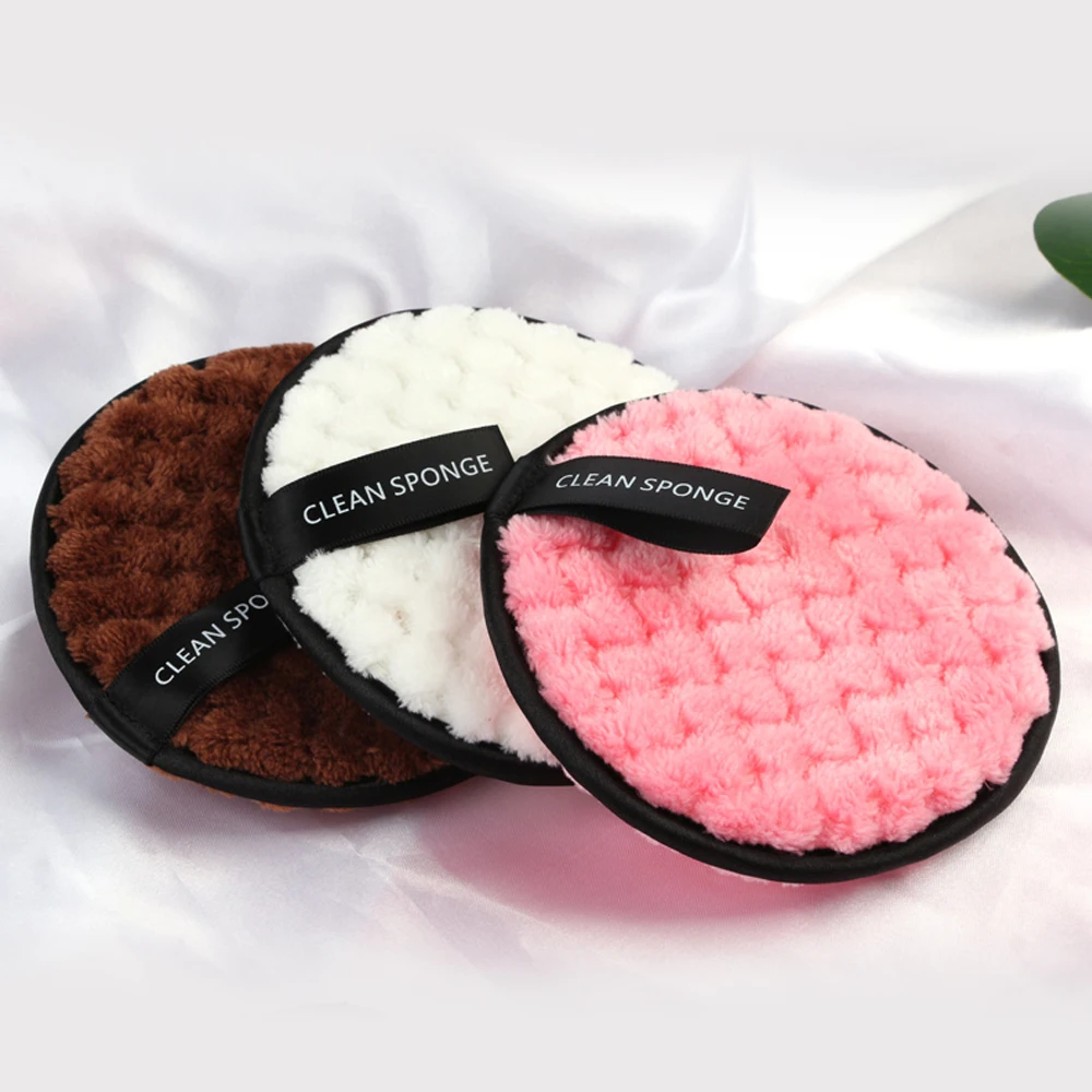 

Soft Microfiber Makeup Remover Towel Reusable Face Cleaner Plush Puff Cleansing Cloth Pads Foundation Face Beauty Care Tools