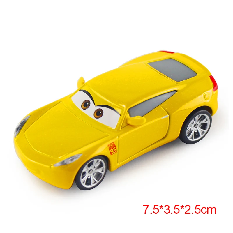 Дисней Pixar тачки 2 3 Молния Маккуин Джексон шторм Круз Рамирез матер литые под давлением автомобили из металлического сплава модель детские рождественские игрушки - Цвет: Cruz 95