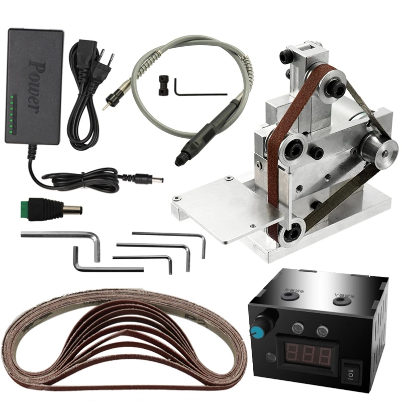 ЕС вилка, многофункциональный измельчитель, мини электрический ленточный шлифовальный станок, Diy шлифовальная полировальная машинка, резак, точилка для кромок, ленточная шлифовальная машина Sa
