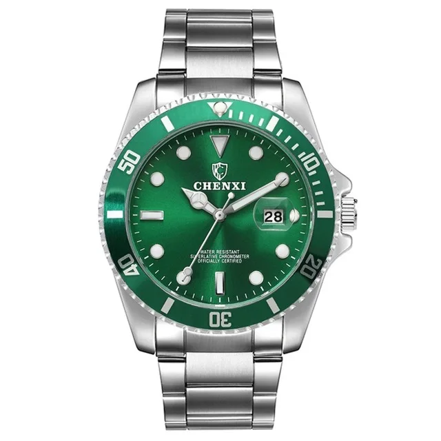 Элитный бренд Для мужчин Rolexable водонепроницаемые часы Нержавеющая сталь ремешок