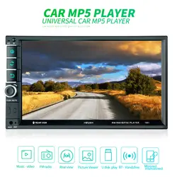 7 дюймов 2 DIN Bluetooth в тире HD сенсорный экран автомобиля видео FM Радио стерео плеер Зеркало Ссылка Aux автомобиля Автомобильная камера заднего