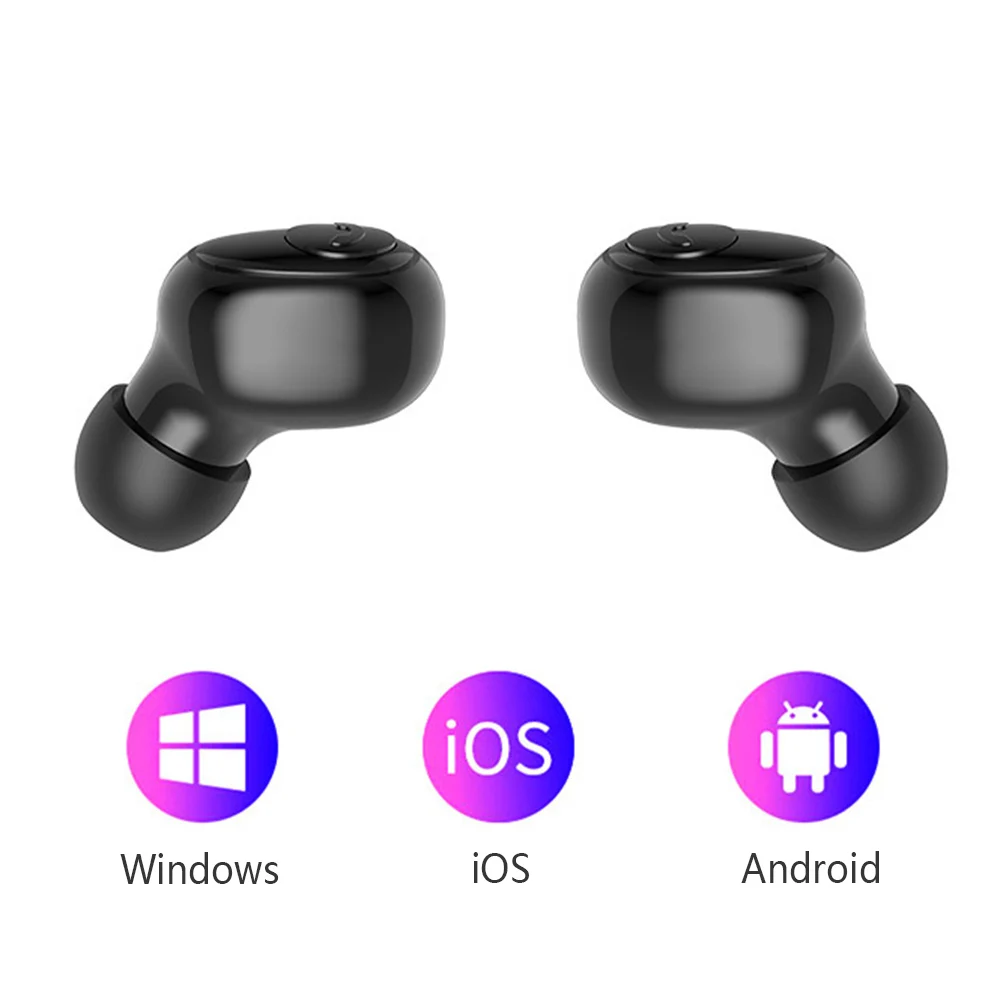 

G6S 5.0 Wireless Bluetooth 8D Stereo Earphone IPX7 Waterproof Sport In-ear Headset HiFi Earpieces Mic for Iphone Android
