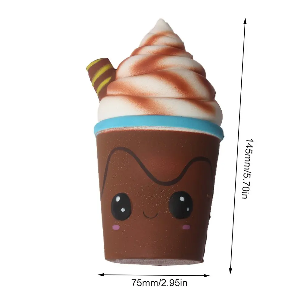Kawaii новые мягкое выражение шоколадные сендвич-печенье медленно отскакивающие игрушки милые Моделирование Мягкие продукты Детские игрушки антистресс