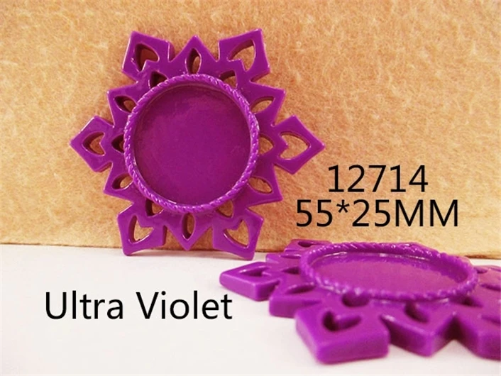 David Accessories 25 шт. внутри 25x25 мм акриловая подложка Камея для волос украшения бантами, DIY ручной работы аксессуары, 25Yc5826 - Цвет: 25x25mm