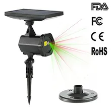 Солнечное наружное Лазерное освещение красный и зеленый звезда светодиодные лампы проектора для рождества, праздника, вечерние, ландшафтные и садовые украшения