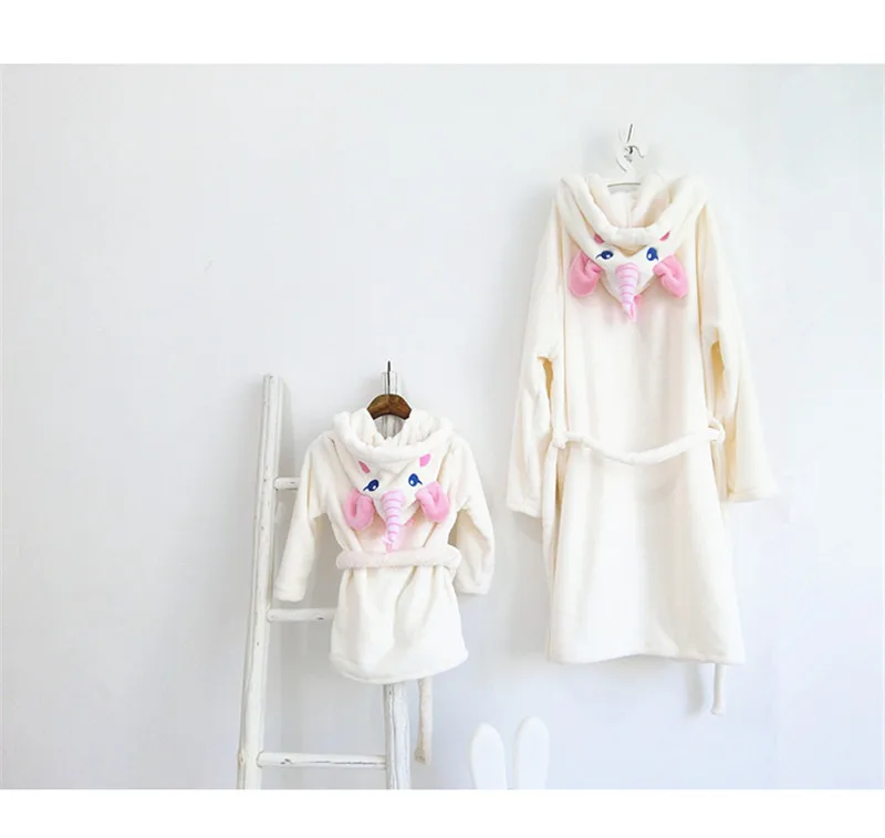 Kigurumi/купальные халаты с капюшоном с единорогом для маленьких девочек; детские пижамы с героями мультфильмов для девочек; ночная рубашка; детская пижама банный халат для мальчиков; пижамы