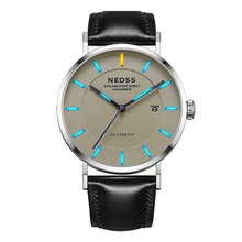 Top brand NEDSS luxury Tritium mens watches Miyota 9015 mechanical Watches sapphire 5ATM waterproof genuine Automatic watch
