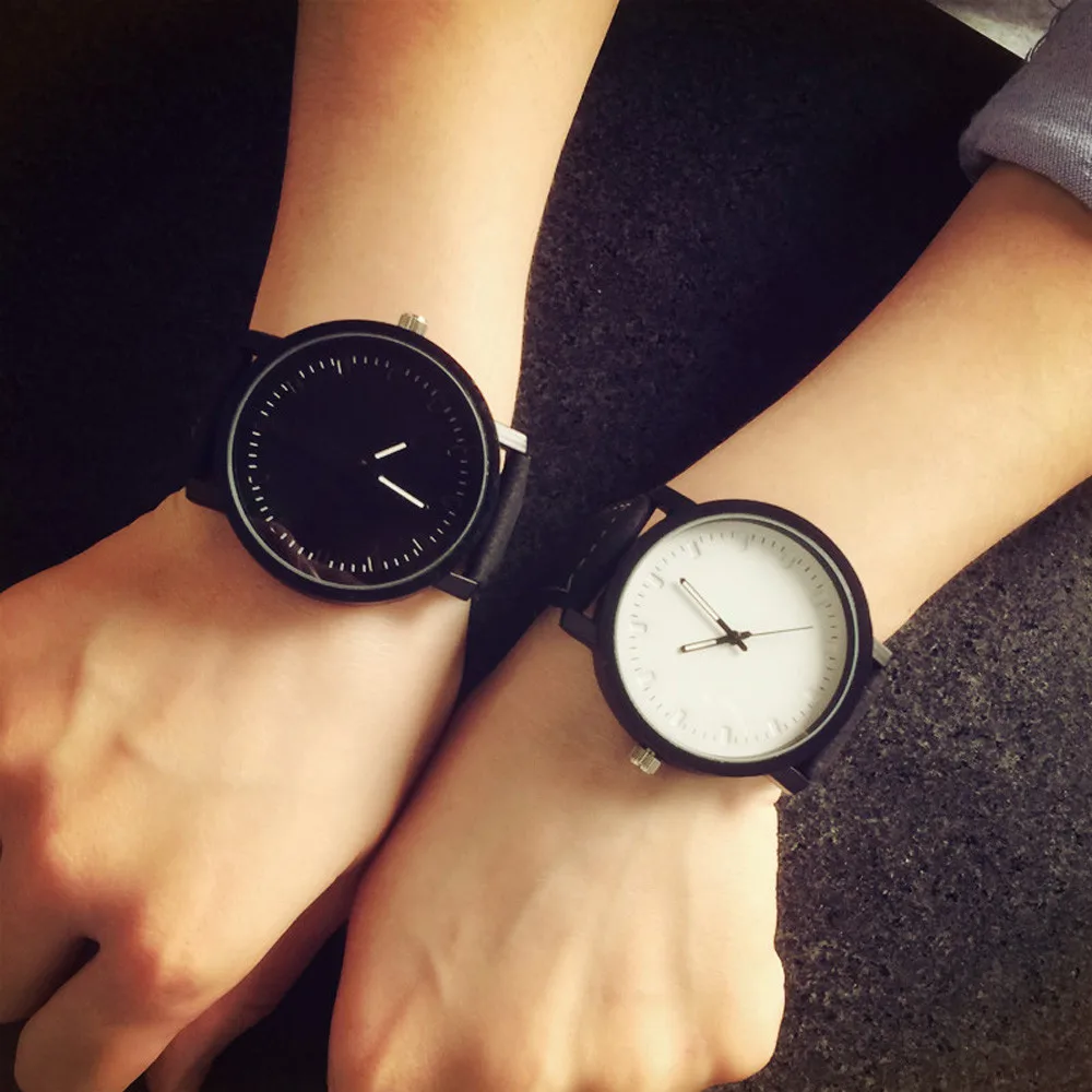 

Watch Lover's Watches Men Women PU Leather Famous Brands Quartz Analog Watch Military Clock Relogio Masculino