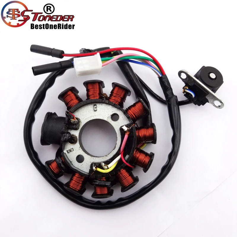 Подвесной статор зажигания STONEDER 11 полюсов магнитный ротор для двигателя GY6 125cc 150cc