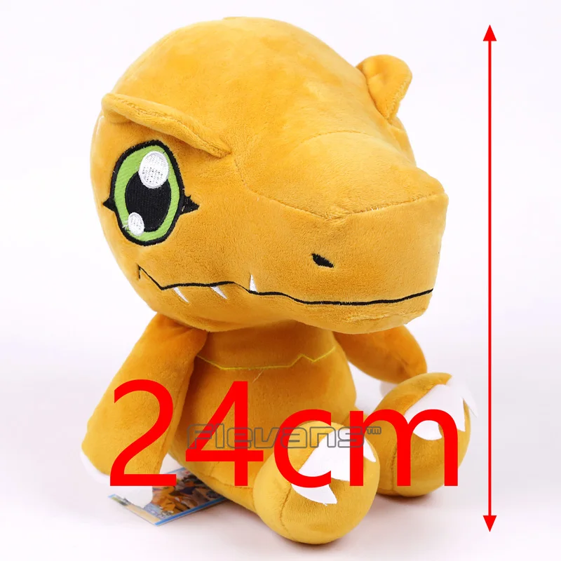 Digimon Agumon плюшевые 24 см/14 см аниме Digimon Приключения Ягами занятий Agumon плюшевые Игрушечные лошадки куклы для детей подарки для детей - Цвет: 24cm