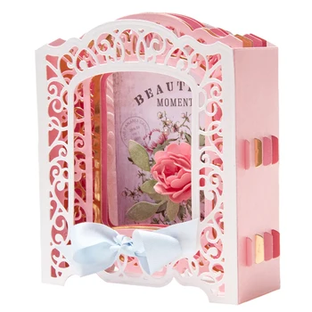 

3D Greeting Card Frame Door Stencil Metal Cutting Dies Stencil for DIY Scrapbooking Album Embossing Paper Cards