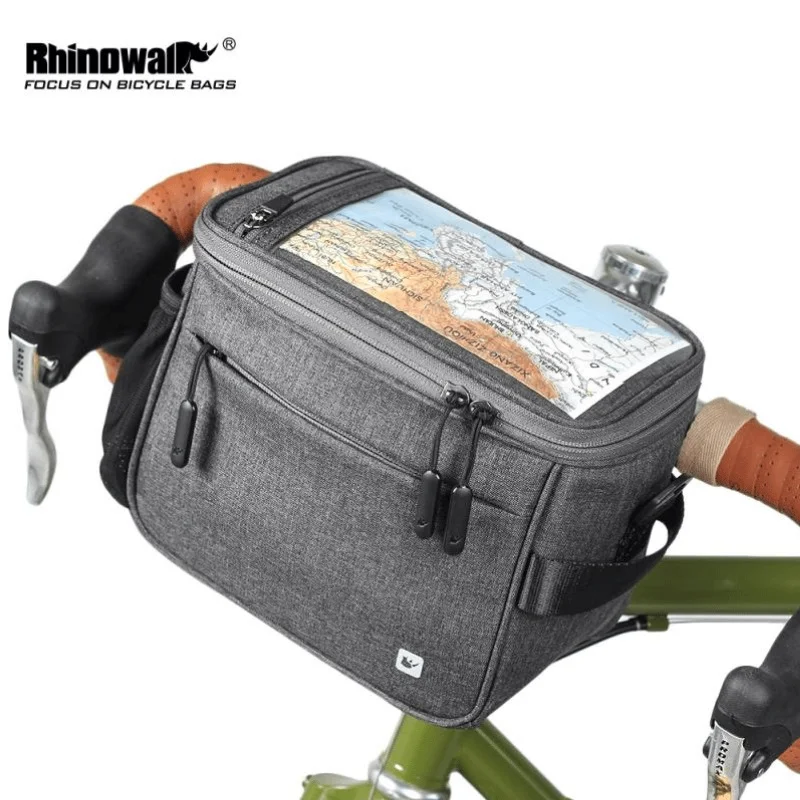 Clearance Rhinowalk 4.5L Waterproof Touch Screen Handlebar Front Frame Tube Bag Multifunction Shoulder Bag Large Capacity Tools Bag 1