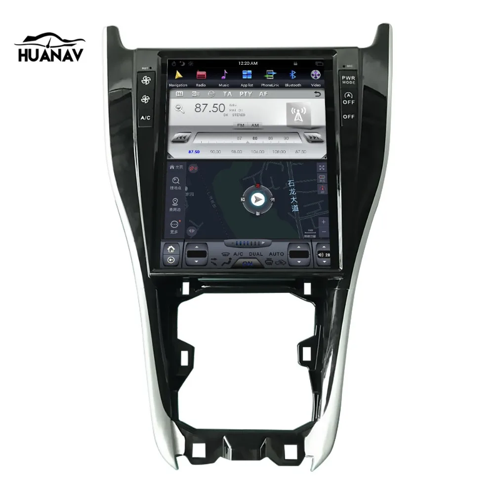 Автомобильный GPS навигатор 12 1 дюйма в стиле Tesla на Android для Toyota Harrier 2013 2018