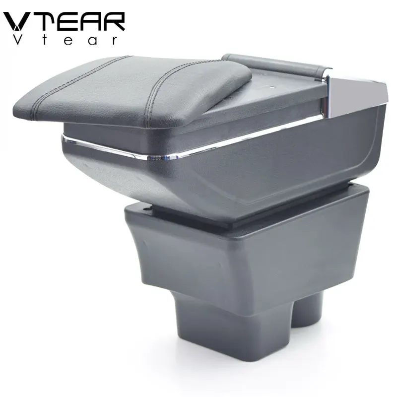 

Vtear For Skoda Fabia armrest box central Store content box cup holder interior car-styling decoration Accessories parts 08-17
