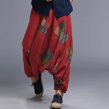 INCERUN, Ретро стиль, Мужские штаны, свободные штаны, шаровары, хип-хоп, мешковатые, с цветочным рисунком, для бега, для танцев, для мужчин, женская одежда, Pantalon Hombre