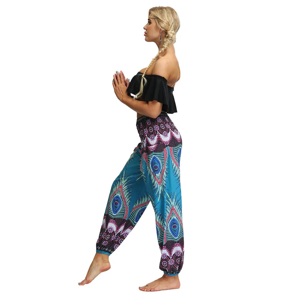 Повседневные свободные женские штаны-шаровары; pantalones mujer pantalones de mujer; уличная одежда; коллекция года; хиппи; мешковатые Boho Aladdin брюки; Z4