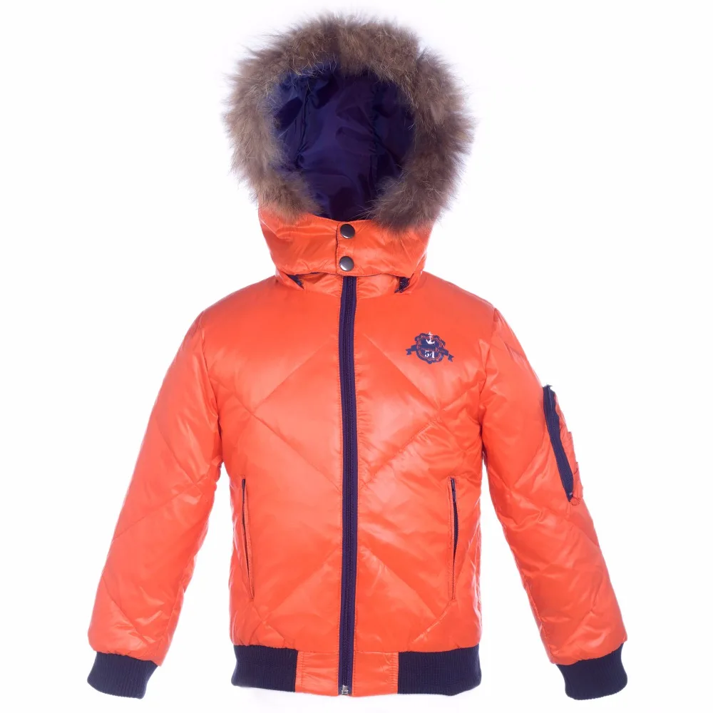 Children Jackets For Boys/Girls Winter Orange Duck Down Jacket boys