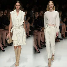 Итальянская импортная Высококачественная черно-белая полосатая ткань, эластичное платье из шерстяной ткани, костюмная ткань для пожилых людей