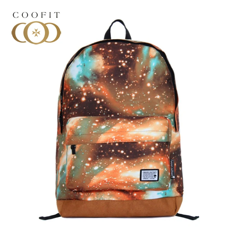 

Coofit Fashion Starry Sky Women Backpack Stylish Canvas School Backpacks For Girls Teenagers Female Travel Bagpack Satchels