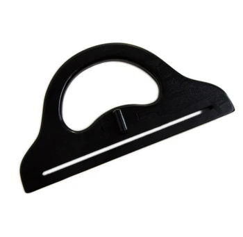 

Nature Or Black Color 1 Piece Size 24 CM DIY Wood Handbag Accessories Solid Wood Material Wood Purse Frame Bag Handle Bag Hanger