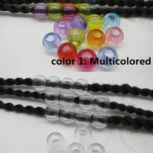 10 шт.-30 шт. большие косы с отверстиями разные 2 стиля акриловые круглые косы для волос dread дредлок бусины кольца трубка для волос аксессуары