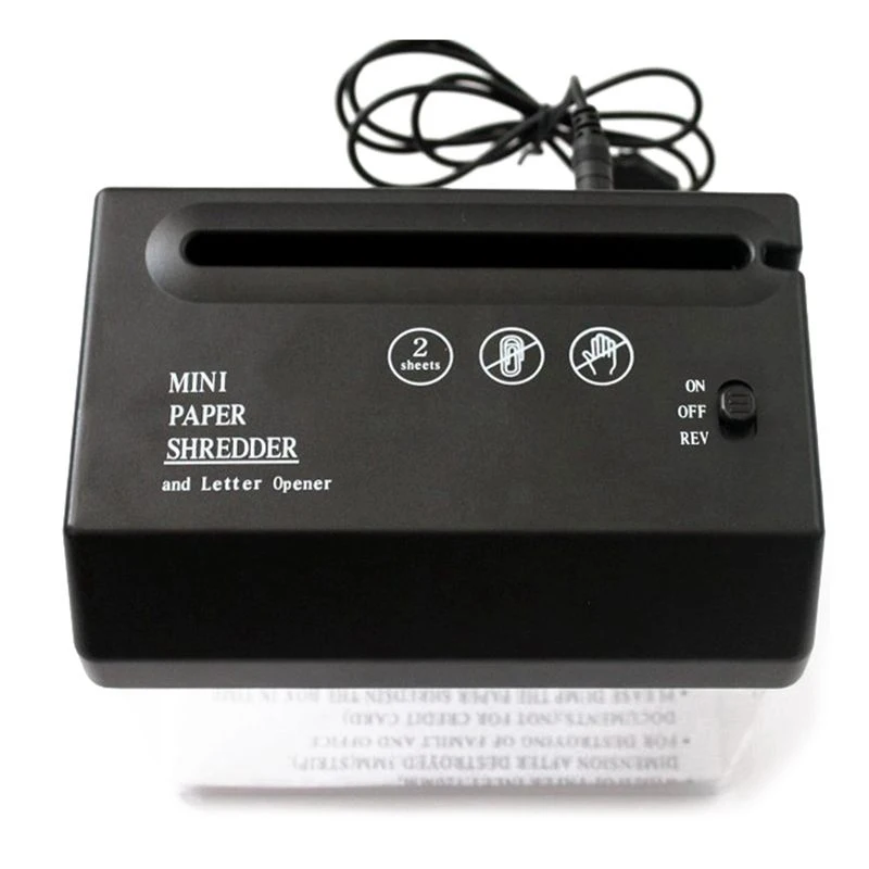 Mnini usb triturador de papel arquivo carta