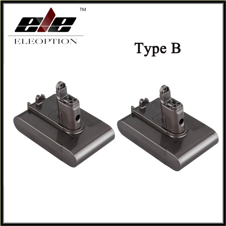 

2 PCS Eleoption Replacement Power Tool Battery 22.2V 2.0Ah 2000mah Li-ion Type B for Dyson DC31 / DC34/DC35/DC44 /DC 45
