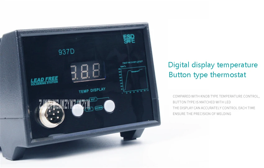 CSD937D светодиодный цифровой Дисплей паяльная станция постоянная Температура паяльная станция антистатические паяльная станция 110 V-220 V 60 W