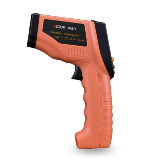 VICTOR VC 308D infrared thermometer Mini Handheld IR Infrared Gun, up