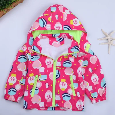 Г. Новая весенне-осенняя куртка для маленьких мальчиков и девочек детская ветровка Детское пальто с капюшоном и рисунком Детская куртка 2-6Y - Цвет: B3