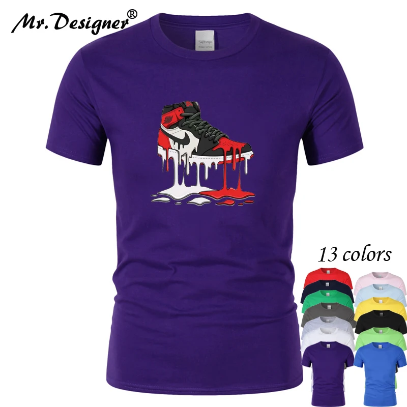 

2019new tide jordan shoes High Quality Casual Unisex T shirt men Clothing 100% cotton hip hop T Shirt women Short Sleeve CT06031